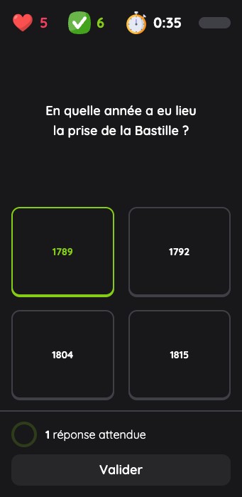 Nouvelle version : réponse à une question sur téléphone